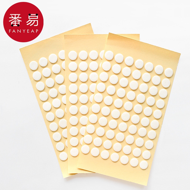 双面胶/圆片AA1sn0-双面贴装饰固定胶粒贴片多用透明粘贴工具