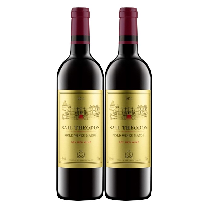 14度进口红酒金色酒庄干红葡萄酒多规格