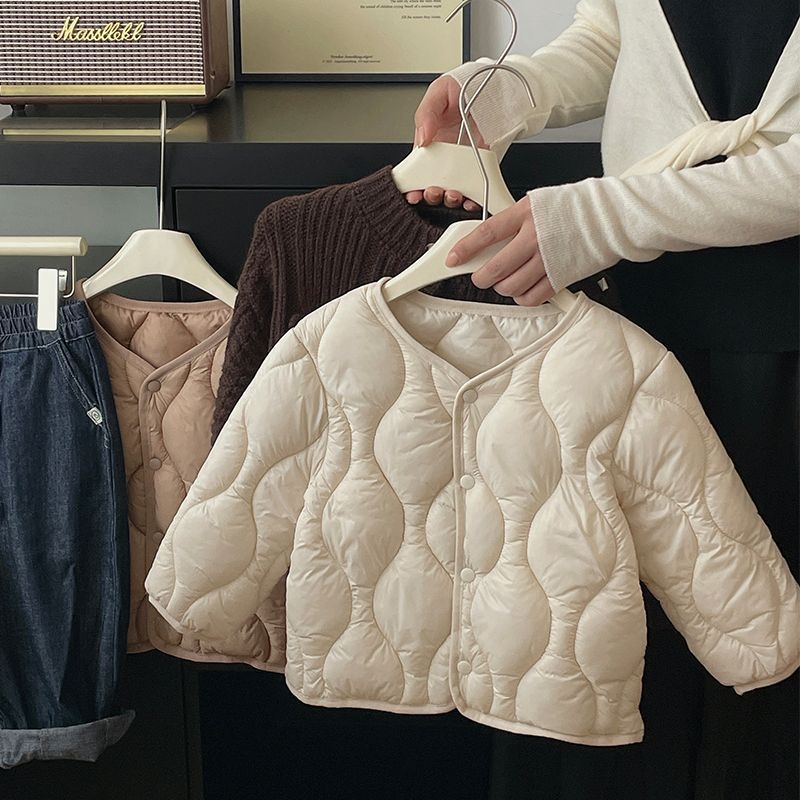 儿童轻薄羽绒棉服短款女童棉内胆男童棉袄秋冬新款洋气外套HDD266