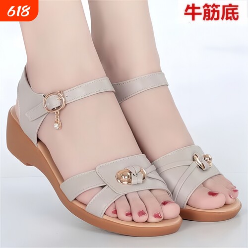 意尔康心选妈妈凉鞋女