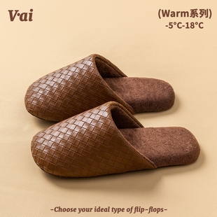 防水棉拖鞋 2025保暖厚底居家室内地板情侣女静音防滑软底 男秋冬季