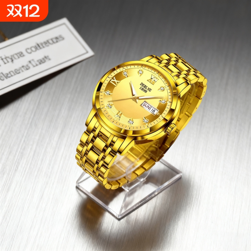 瑞士同款青少年初高中学生手表男款简约潮流全自动机械防水石英表