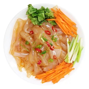 东北现做鲜拉皮方便夏季 水晶凉皮即食特色凉拌小吃凉拌批发200g