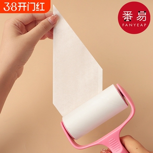 粘毛器A1pf0-滚刷毛滚轮猫咪衣服粘毛器滚筒粘滚替换卷纸清洁卫