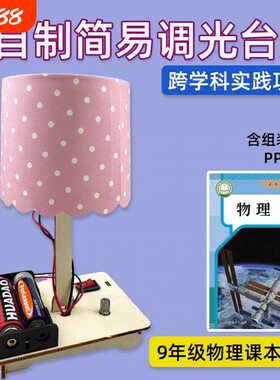 科技小制作DIY手工发明亮度创意台灯科学实验材料物理电路简易