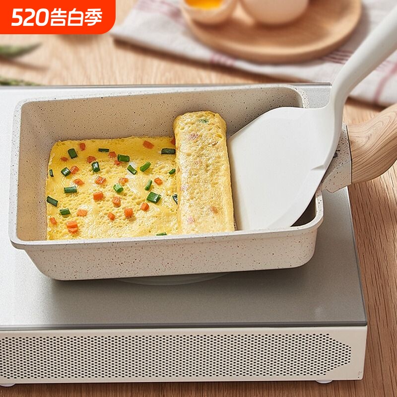 玉子烧方形煎锅厚蛋烧家用平底锅不粘日式麦饭石煎蛋神器早餐鸡蛋