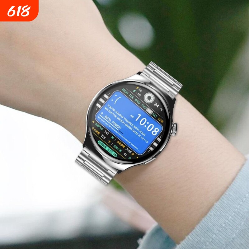 2025新款华强北watch10智能手表打电话多功能蓝牙心率运动健康血糖监测动态血压防水大屏兼容表带血氧睡眠