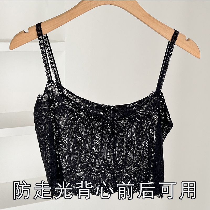 美泊姿胖MM大码长款女士背心式防走光抹胸打低薄款吊带裹胸女内搭
