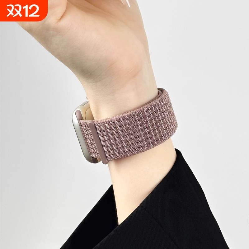 适用iwatch10/S11 42MM表带苹果手表S9/6/3/2/1编织男女款applewatch8尼龙7新款腕带46MM