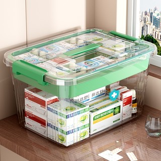 多层药箱家庭装家用医药箱大容量药物收纳盒大号医疗急救药盒便携