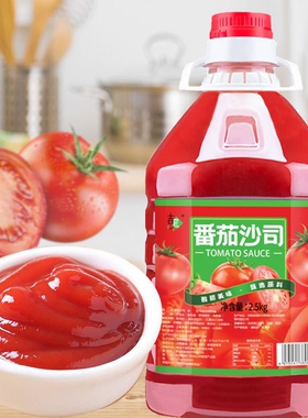 5斤番茄酱商用番茄沙司汉堡沙拉西红柿酱手抓饼薯条沙拉酱汁酱料
