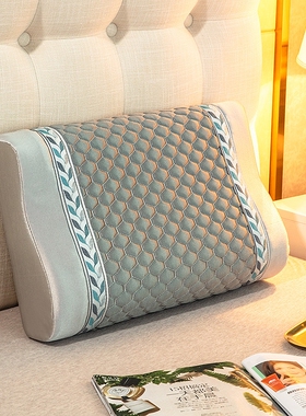 防油头乳胶枕套一对60x40大人50x30防水橡胶记忆枕头套单个55×35