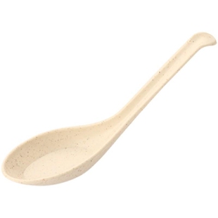 彩色小麦秸秆勺子家用儿童小汤勺塑料饭店商用幼儿园吃饭喝粥调羹