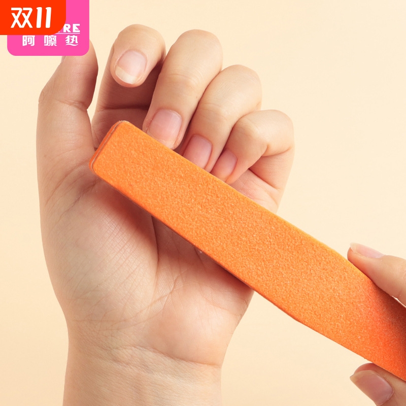 指甲锉/海绵AD1sn0-菱形橙打磨锉条美甲工具挫光戳条修型家用修
