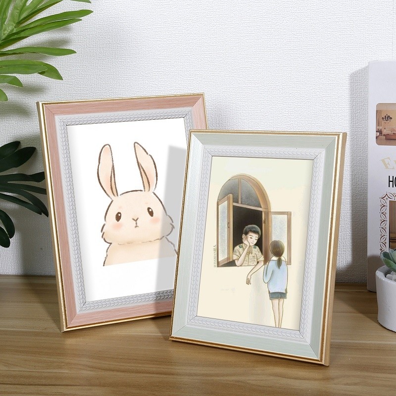 相框摆台挂墙5五6六空框情侣毕业照片框全家福8八7寸画框a4高级