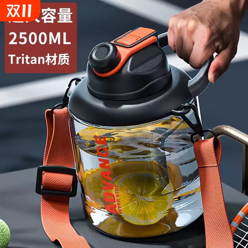 超大容量水杯大号男生耐高温运动水壶茶瓶便携吨吨桶夏天大肚杯子