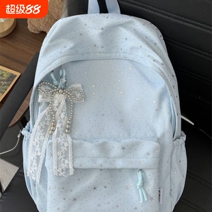 小学生五六年级书包女2025设计双肩包大学生百搭轻便背包初中可放