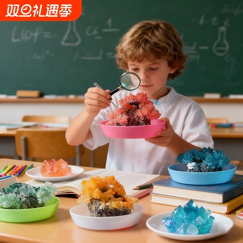 科学实验会开花的石头