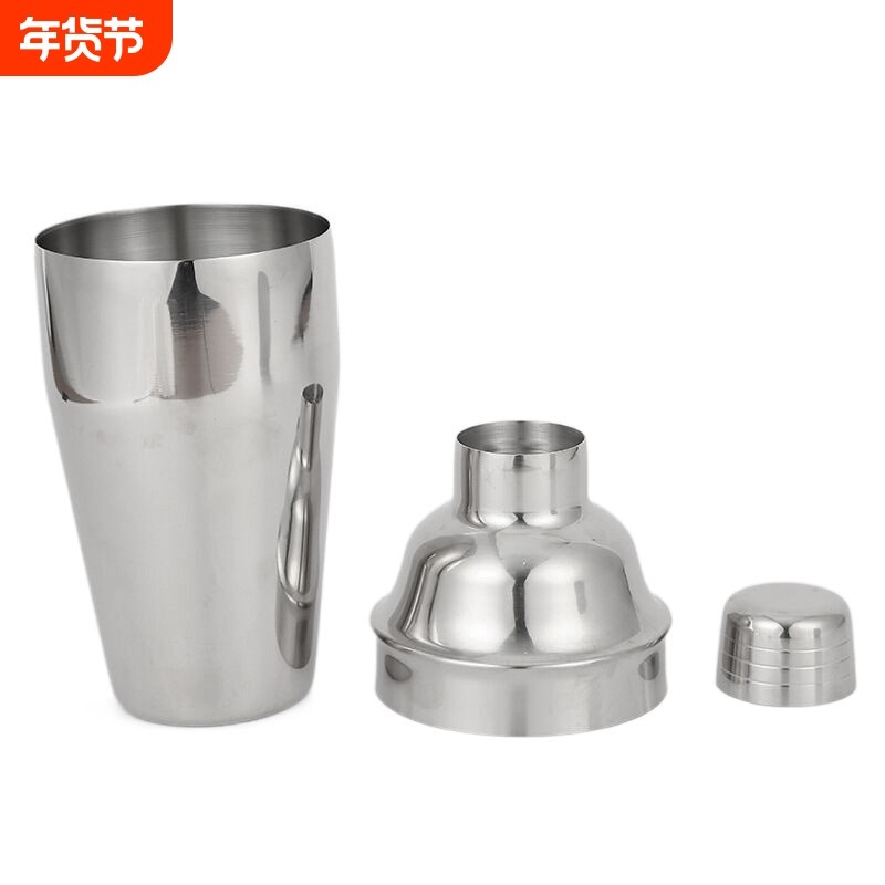 不锈钢201材质雪克杯调酒器550ML酒吧调酒器鸡尾酒欧式摇酒器