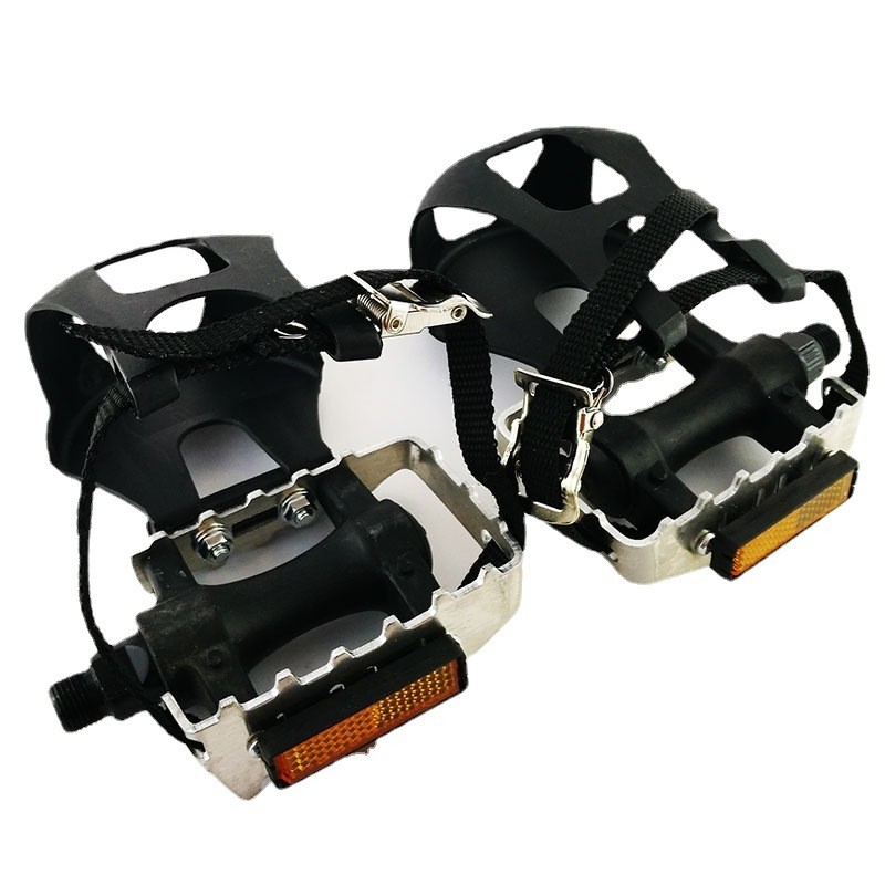 死飞狗嘴套装带脚蹬半铝脚踏 死飞狗嘴绳健身房单车刹车狗嘴束带