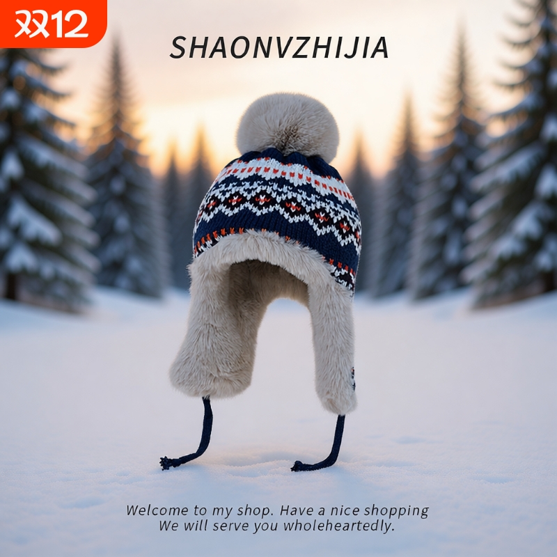 秋冬保暖针织棉帽|超2000次加购