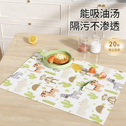 一次性餐垫宝宝外出吃饭防滑油防水儿童学生餐椅桌布餐桌防油午餐