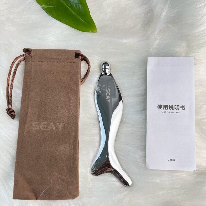 SEAY金属刮痧板美容面眼部按摩棒V脸部提拉紧致法令纹瘦脸神器