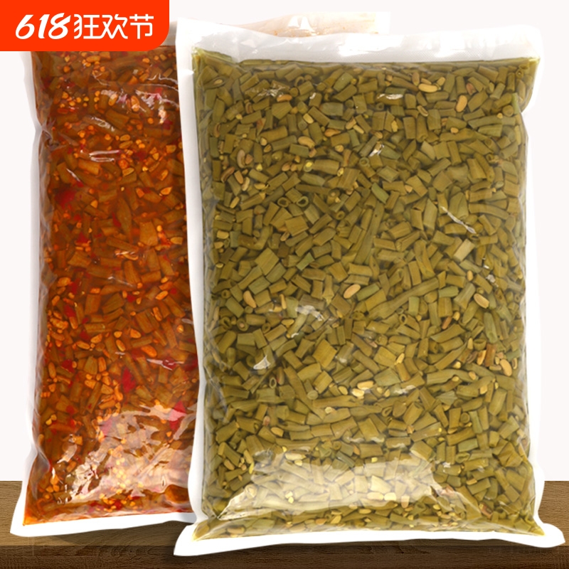 轻鲜酸豆角酸豇豆农家自制商用批发整箱下饭菜咸菜腌菜腌豇豆泡豇