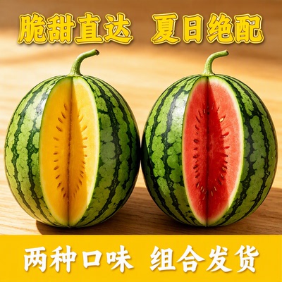 特小凤冰淇淋黄肉西瓜加小糖丸组合两种口味一单发货夏日必备新鲜