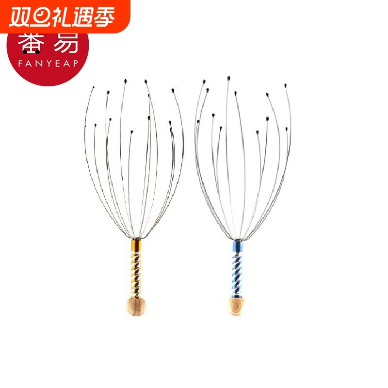 按摩器/头部AB1sn0-头部按摩器挠头八爪鱼头皮器非灵魂提取器抽