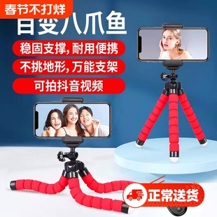八爪鱼三脚架手机支架单反相机手持拍照摄影拍摄户外vlog视频稳定器章鱼三角架桌面支架自拍便携云台直播神器