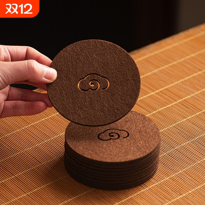 毛毡杯垫干泡壶垫片隔热防烫吸水