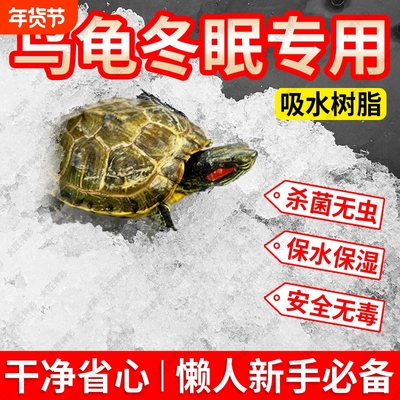 乌龟冬眠吸水树脂爬宠垫料饲养箱陆龟蜥蜴恒温冬眠箱过冬装备用品