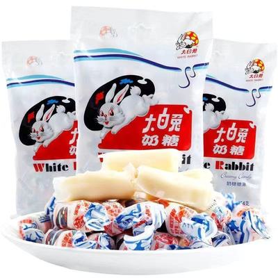 大白兔奶糖袋装454g奶糖袋奶糖颗粒网红爆款儿童上海儿时白兔奶糖