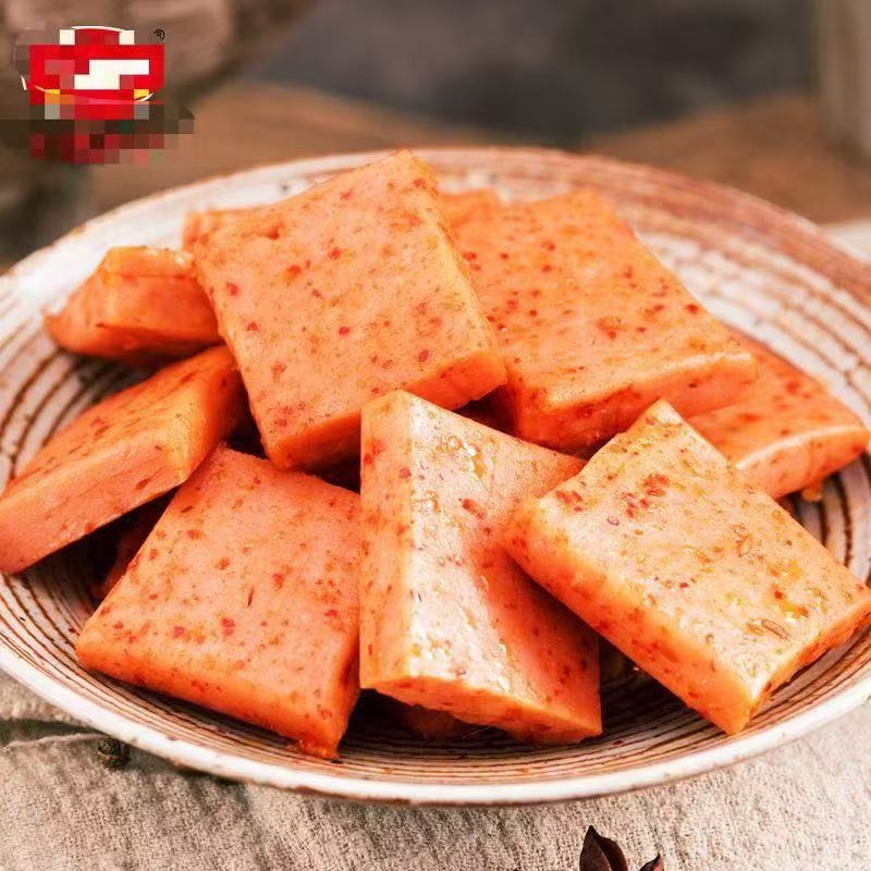 网红即食午餐肉包装香辣烧烤原香味即食猪肉片烤肠片片肠肉制品