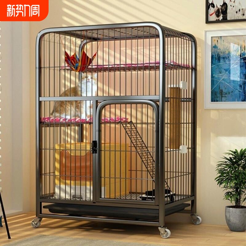 猫笼子家用室内超大自由空间猫别墅厕所一体猫城堡猫笼猫咪爬架屋