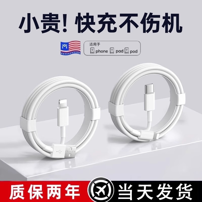 适用苹果充电器线快充17iPhone16promax14/15plusPD20w手机12正品11官方原装11闪充XSmax车载iPad平板桃李