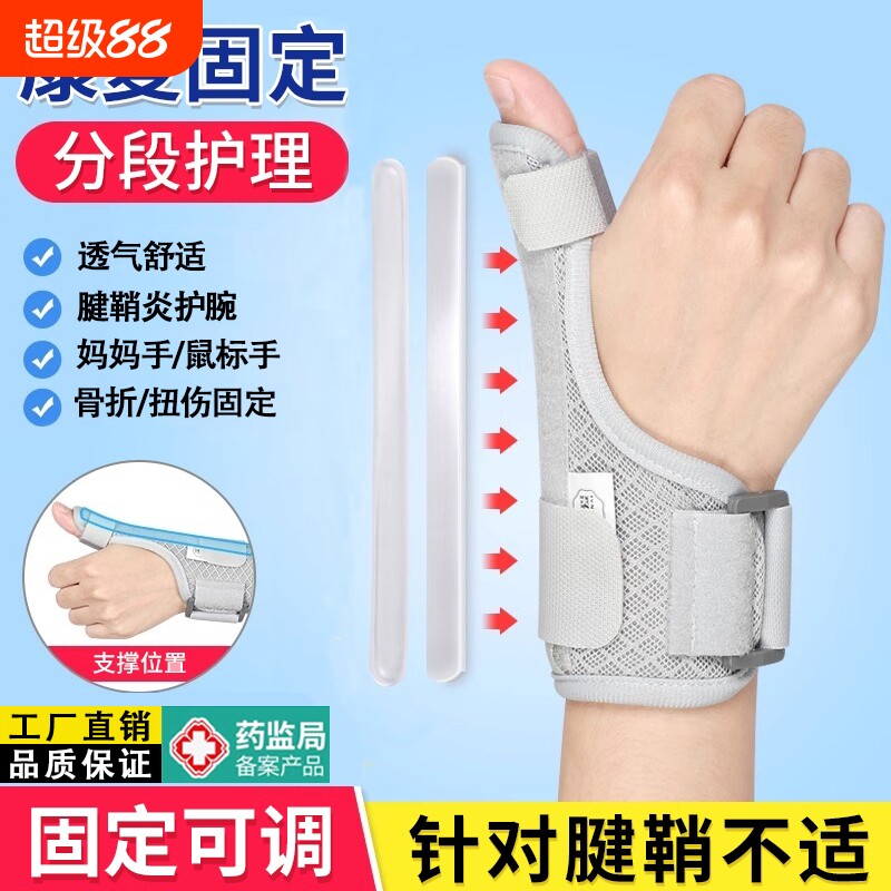 腱鞘炎医用大拇指保护套骨折固定支具手腕护腕护具手拇指关节扭伤图片