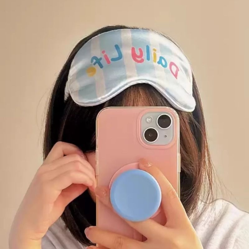 眼罩睡眠遮光可爱真丝眼罩缓解眼疲劳助眠睡觉女士学生午休不勒男