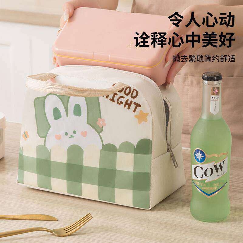可爱饭盒袋加厚防水便当手提包学生带饭卡通保温装餐饭盒袋多规格