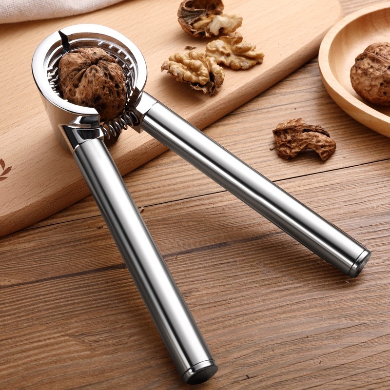 304不锈钢核桃夹山核桃夹坚果钳子坚果夹漏斗亚马逊蟹钳剥壳工具