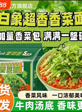 白象超香香菜方便面宿舍用懒人泡面冲泡酸豆角拌面免煮速食方便面