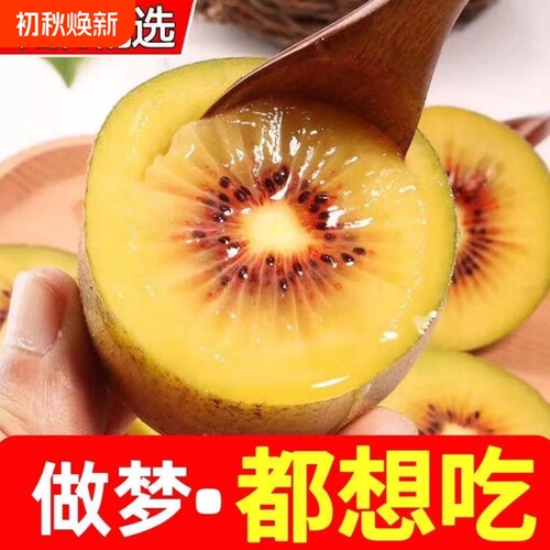 产地直发四川红心猕猴桃奇异果时令新鲜当季水果整箱包邮单果热带