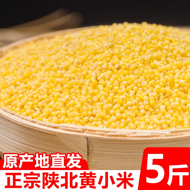 小米黄小米陕北农家新米小米粥杂粮饭5斤五谷杂粮益康养胃食用