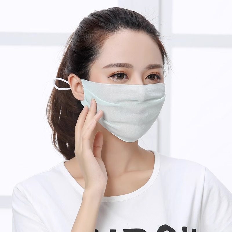 MULBERRY SILK MASK SUNSHADE BREATHABLE ANTI-ULTRAVIOLET MASK SILK SUNSCREEN MALE AND FEMALE BLACK FULL FACE RIDING WINDPROOF AND LIGHT