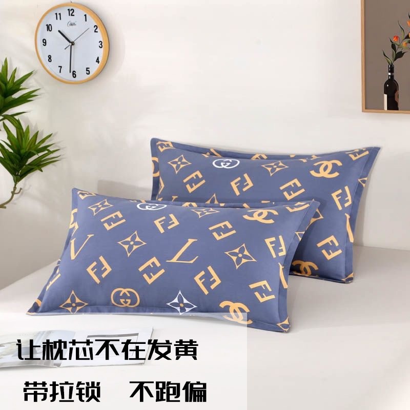 枕套枕头套成人一对装亲肤磨毛高支高密成人加大学生枕套枕芯套夏