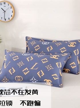 枕套枕头套成人一对装亲肤磨毛高支高密成人加大学生枕套枕芯套夏