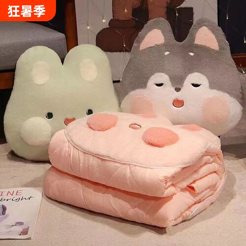 抱枕被子两用沙发汽车载