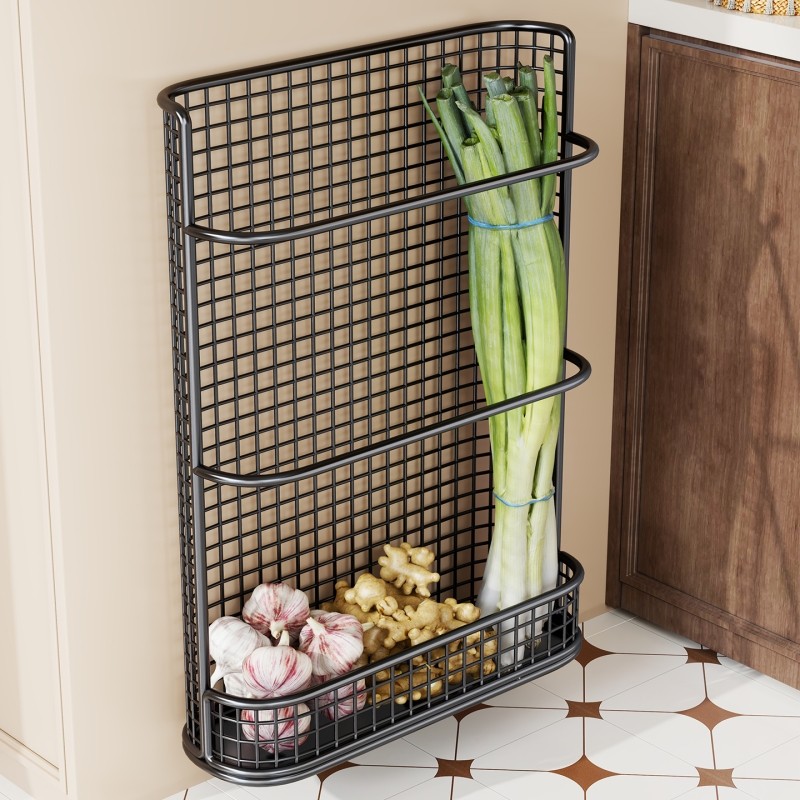 厨房葱姜蒜置物架大葱收纳神器大蒜生姜山药食材收纳整理筒免打孔,厨房/烹饪用具,厨房置物架/置物柜/角架,淘宝优惠券,粉丝福利购,淘宝优惠卷