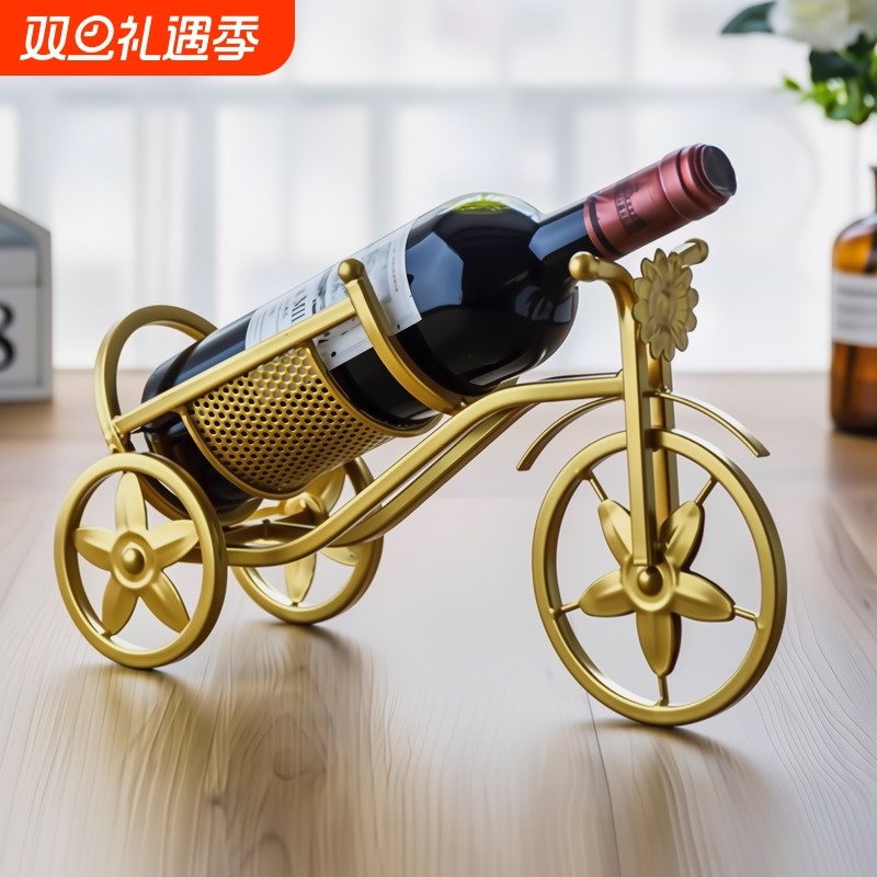 红酒架摆件创意家用现代轻奢红酒杯架高档酒柜装饰品酒瓶架子家居